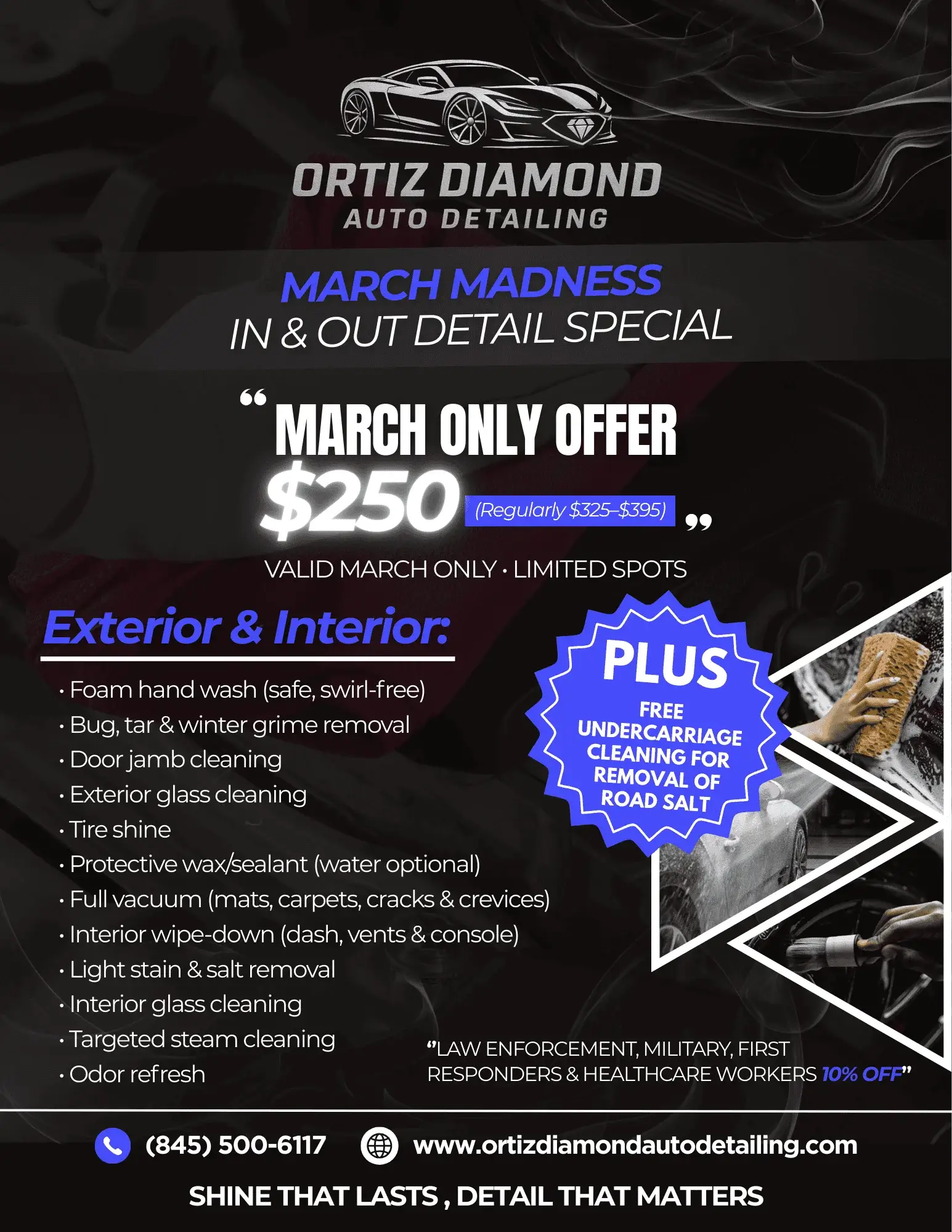 Monthly Auto Detailing Specials offers Washingtonville NY